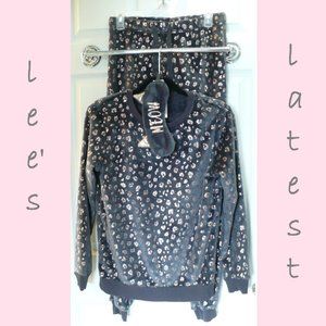 Secret Treasures Fleece Soft Lounge Wear Set Meow Sleep Mask XS Cozy Cute NWOT